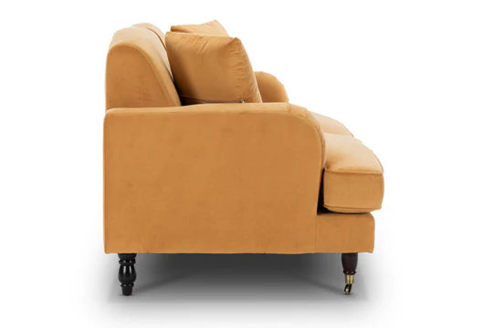 Velvet Gold 3 + 2 Seater Sofa Set STILE