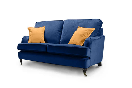 Velvet Marine Blue 2 Seater Bella Sofa ASBURY