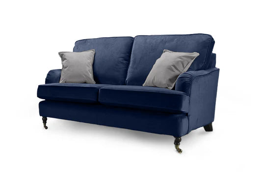 Velvet Navy Blue 2 Seater Bella Sofa ASBURY