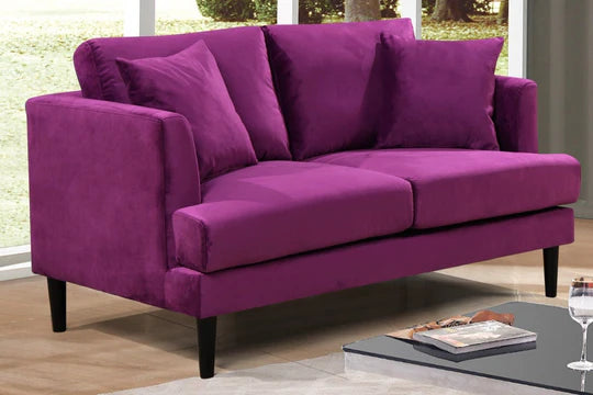 Velvet Purple 2 Seater Sofa ROMANZO