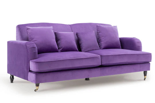 Velvet Purple 3 + 2 Seater Sofa Set STILE