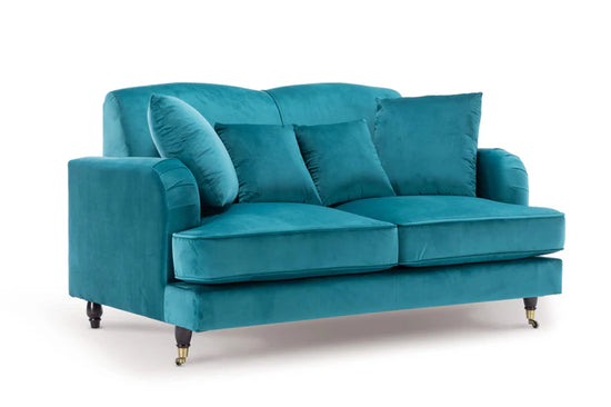 Velvet Teal 2 Seater Sofa TRADIZIONE