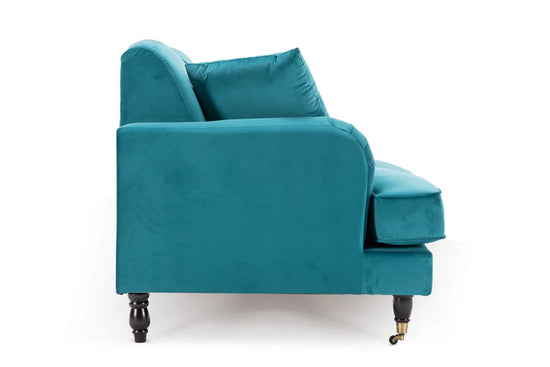 Velvet Teal 2 Seater Sofa TRADIZIONE