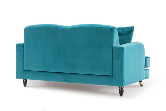 Velvet Teal 2 Seater Sofa STILE
