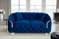 Velvet Blue 2 Seater Sofa PRATO