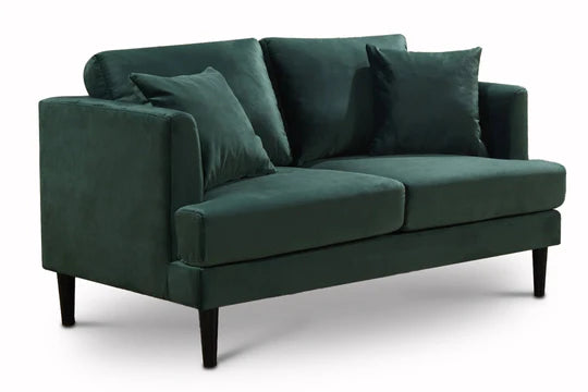 Velvet Bottle Green 2 Seater Sofa ROMANZO