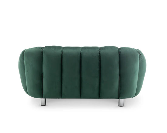 Velvet Bottle Green 2 Seater Sofa  CANAPÉ
