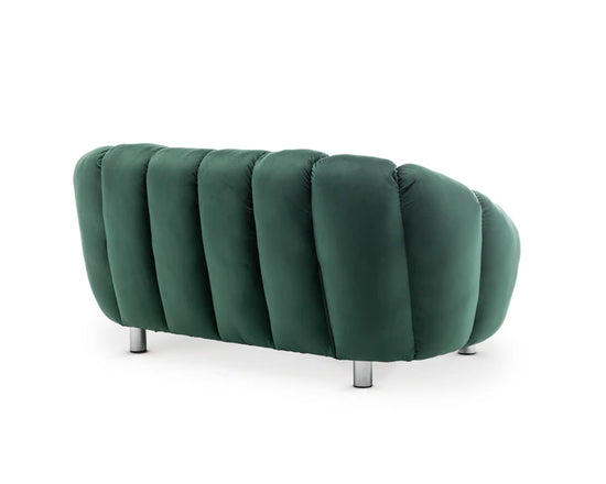 Velvet Bottle Green 2 Seater Sofa  CANAPÉ