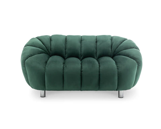 Velvet Bottle Green 2 Seater Sofa  CANAPÉ