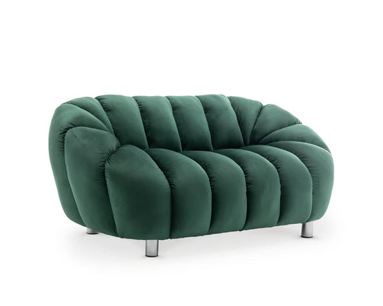 Velvet Bottle Green 2 Seater Sofa  CANAPÉ