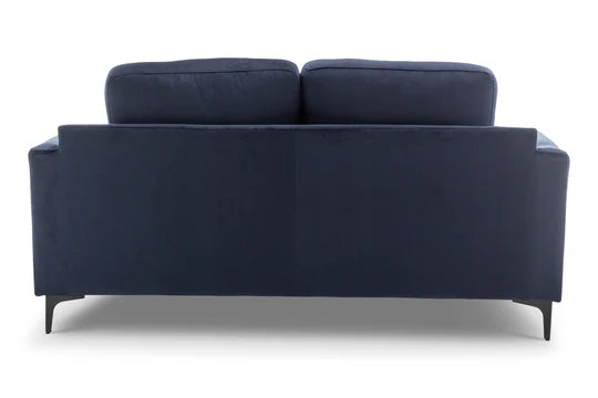 Velvet Navy Blue 2 Seater Sofa QUARTIERE