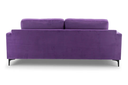Velvet Purple 3 Seater Sofa QUARTIERE
