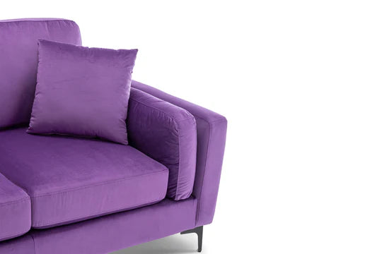 Velvet Purple 2 Seater Sofa QUARTIERE