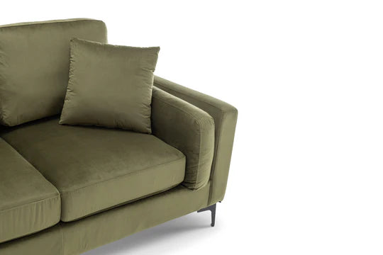 Velvet Sage Green 2 Seater Sofa QUARTIERE