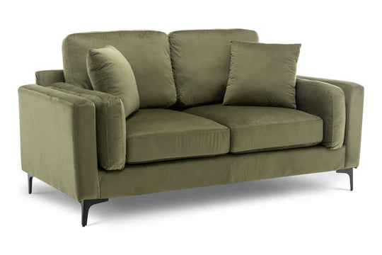 Velvet Sage Green 2 Seater Sofa QUARTIERE