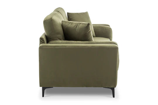 Velvet Sage Green 2 Seater Sofa QUARTIERE