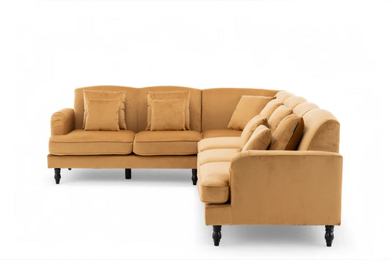 Velvet Gold Modular Corner Sofa 2C3/3C2 STILE