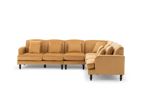 Velvet Gold Modular Corner Sofa 2C3/3C2 STILE