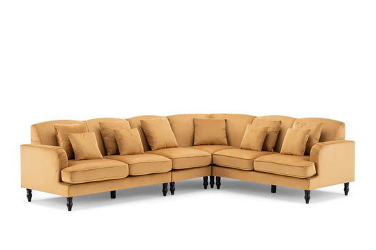 Velvet Gold Modular Corner Sofa 2C3/3C2 STILE