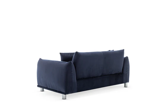 Velvet Navy Blue 2 Seater Sofa ARTE