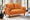 Velvet Orange 2 Seater Sofa ACCESSO