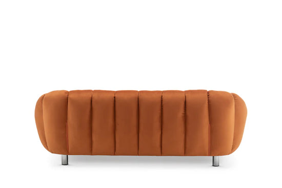 Velvet Orange 3 Seater Sofa CANAPÉ