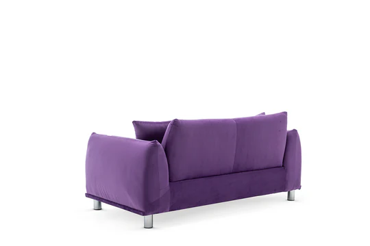 Velvet Purple 2 Seater Sofa ARTIGIANATO