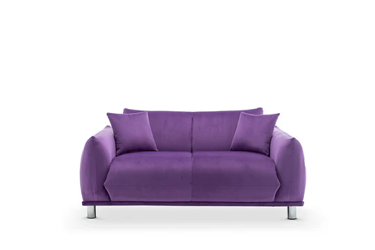 Velvet Purple 2 Seater Sofa ARTIGIANATO