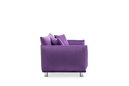 Velvet Purple 2 Seater Sofa ARTIGIANATO