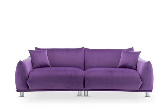 Velvet Purple 3 Seater Sofa ARTE