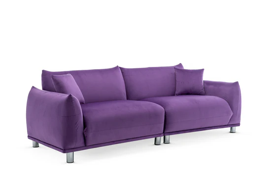Velvet Purple 3 Seater Sofa ARTE