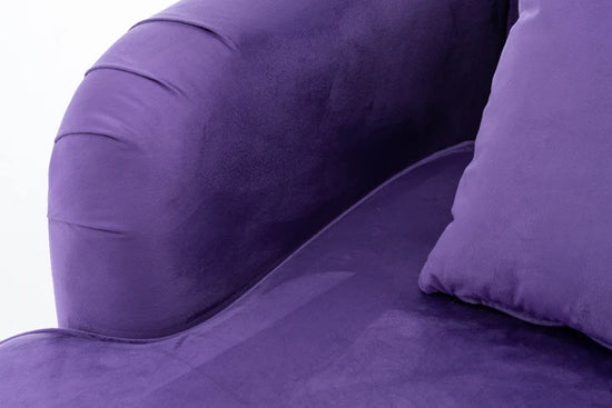 Velvet Purple Modular Corner Sofa 2C3/3C2 BELLEZZA