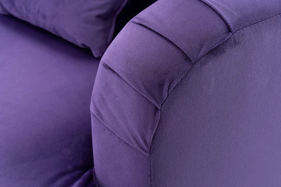 Velvet Purple Modular Corner Sofa 2C3/3C2 BELLEZZA