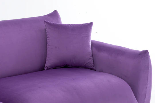 Velvet Purple 3 Seater Sofa ARTE