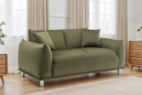 Velvet Sage Green 2 Seater Sofa ARTE