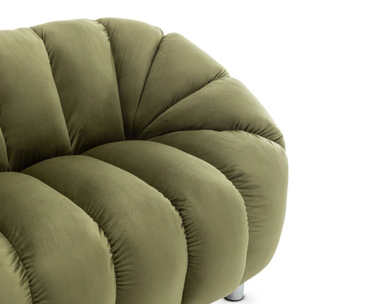 Velvet Sage Green 2 Seater Sofa CANAPÉ
