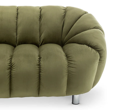 Velvet Sage Green 2 Seater Sofa CANAPÉ