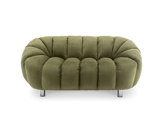 Velvet Sage Green 2 Seater Sofa CANAPÉ