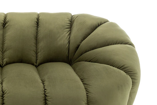 Velvet Sage Green 3 Seater Sofa CANAPÉ