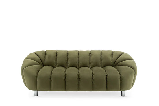 Velvet Sage Green 3 Seater Sofa CANAPÉ
