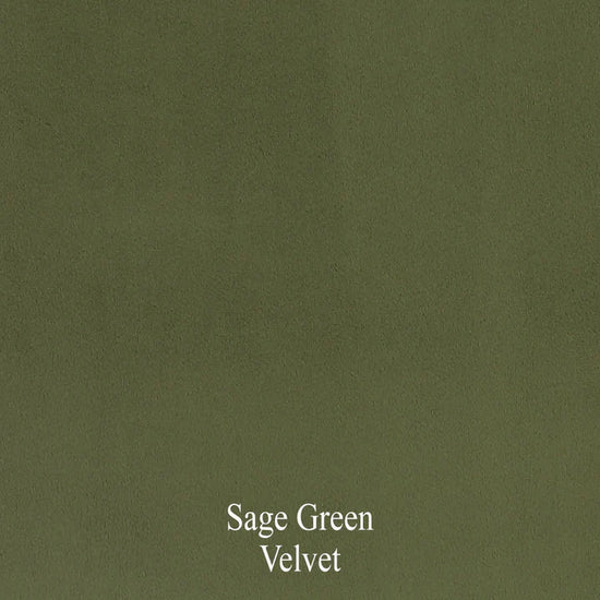 Velvet Sage Green Chesterfield 2 Seater Sofa With Silver Feet BOSCO