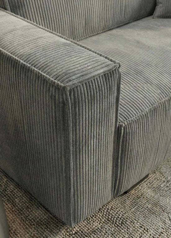 Grey 2 Seater Sofabed Polyester Fabric Viva Deluxe Sofa