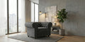 Grey 1 Seater Sofa Plush Velvet Fabric Infinity Sofa
