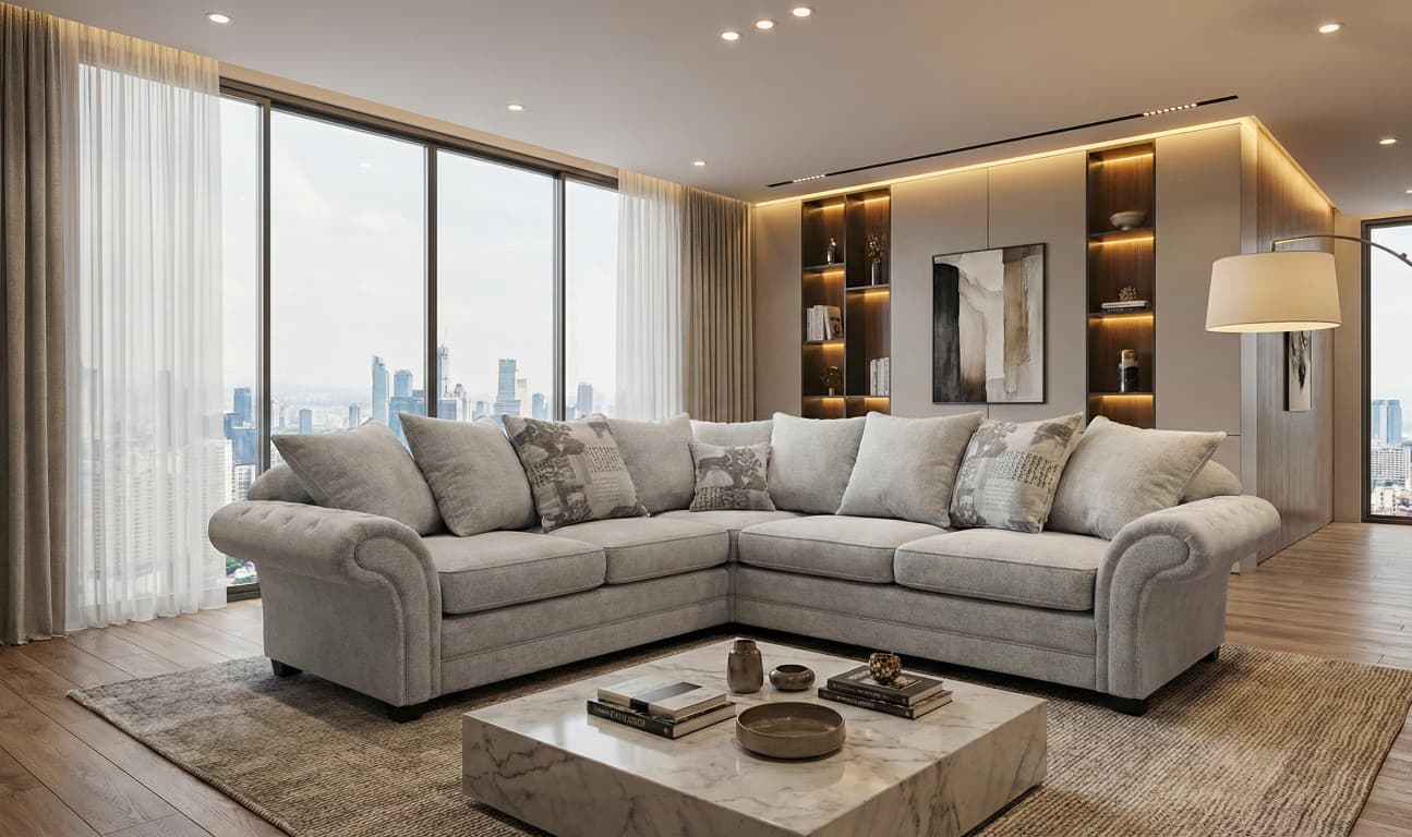 Grey   corner sofa Olivia  sofas