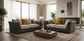 Grey  Faux  leather 2+3 seater  BELLA Sofa