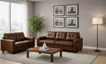 Brown  Faux Leather  2+3 Seater Sofa JERRY Sofas