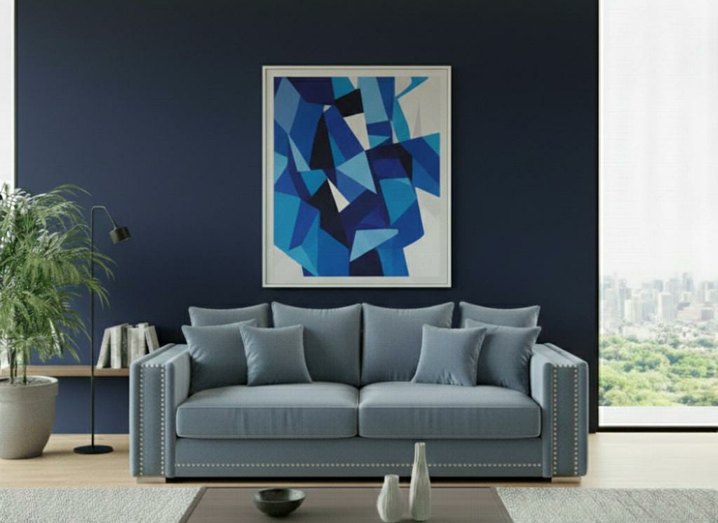 Light Blue 2 Seater Sofa Polyester Fabric Sofa Bentley