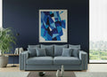 Light Blue 2 Seater Sofa Polyester Fabric Sofa Bentley