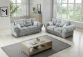 White silver  polyester Fabric 2+3 seater sofa  VERONA Sofas