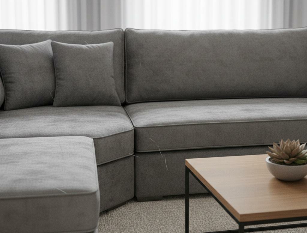 Grey  Chenille Fabric  U corner sofa BISHOP Sofa